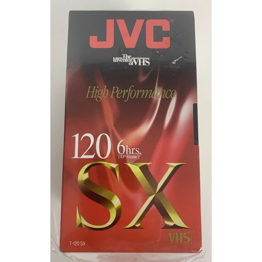JVC SX T-120 High Performance Blank VHS Tapes 6 Hour (2-Pack) - New & Sealed